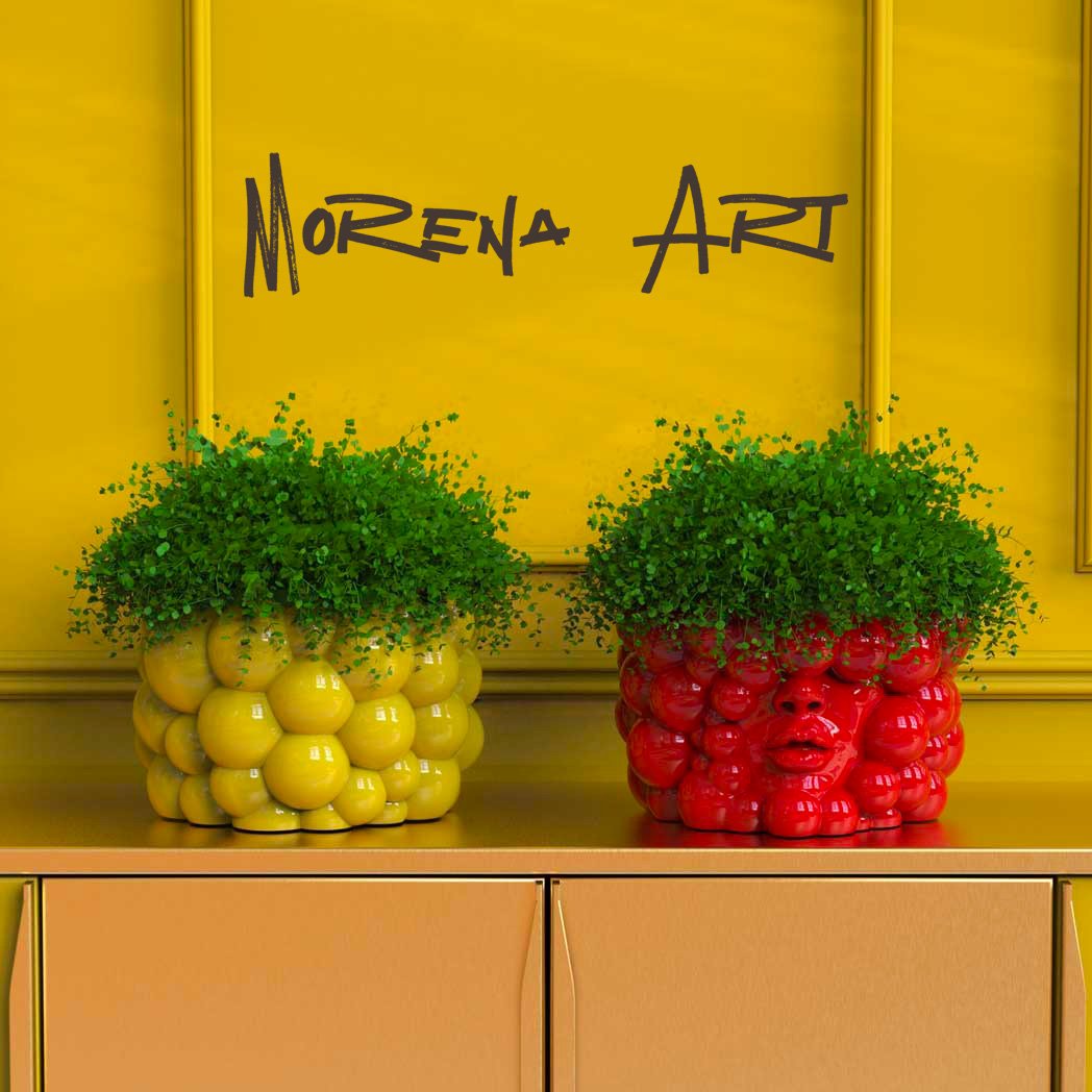 Vaso "Pensieri" giallo - immagine 6